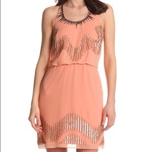 Adrianna Papell beaded racerback dress